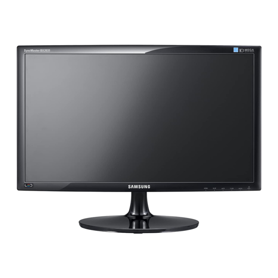 Samsung SyncMaster BX2031 Specifications
