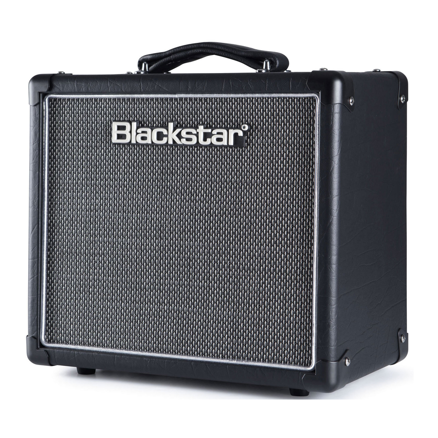 Blackstar HT-1R MkII, HT-1RH MkII - Guitar Combo Amplifier Manual