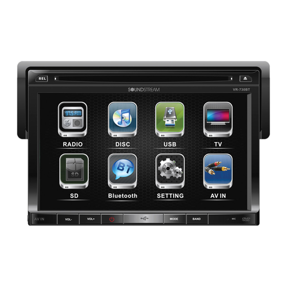 Soundstream VR-730 Owner's Manual