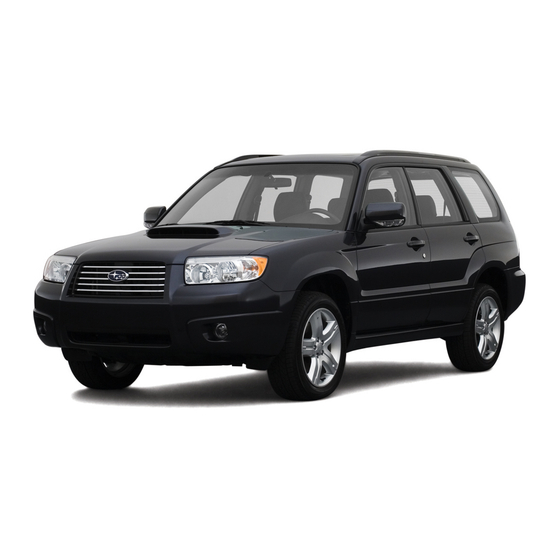 Subaru 2008 FORESTER Brochure & Specs