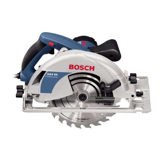 Bosch GKS 85 Original Instructions Manual
