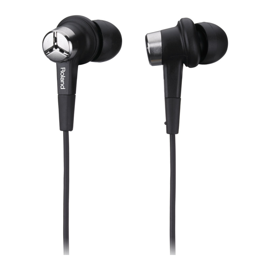 Roland CS-10EM - Binaural Microphones/Earphones Manual