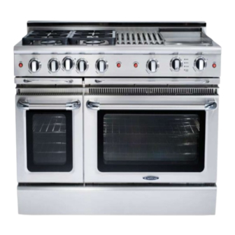 Capital 48" Precision series Range Use And Care Manual
