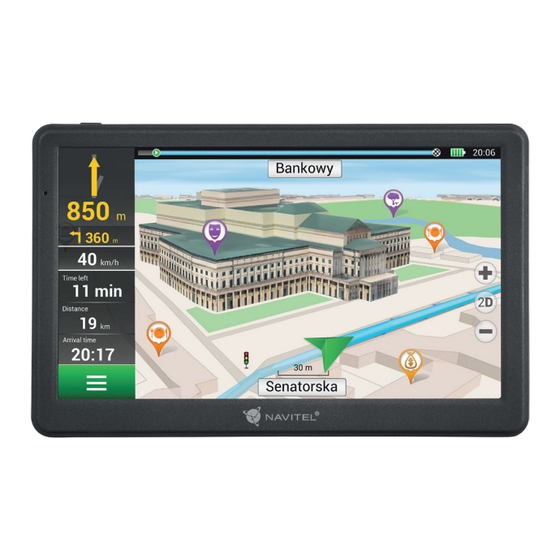 Navitel MS700 Car Navigation System Manuals