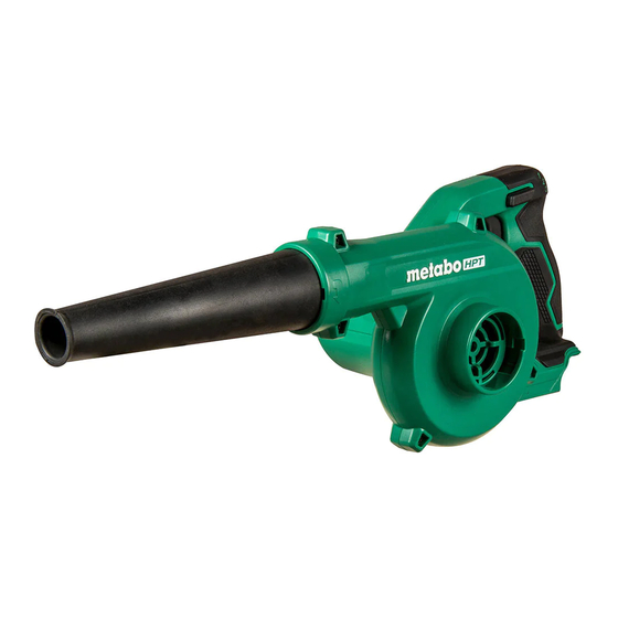 Metabo HPT RB 18DC Safety Instructions And Instruction Manual