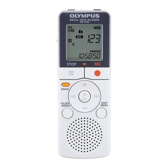 Olympus VN-7100 Manual