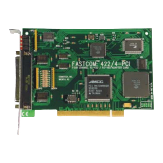 CommTech FASTCOM 422/4-PCI Manuals