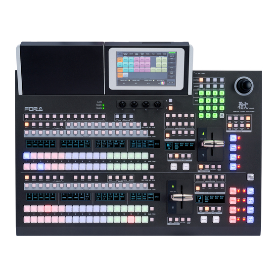 FOR-A HVS-490 Quick Setup Manual