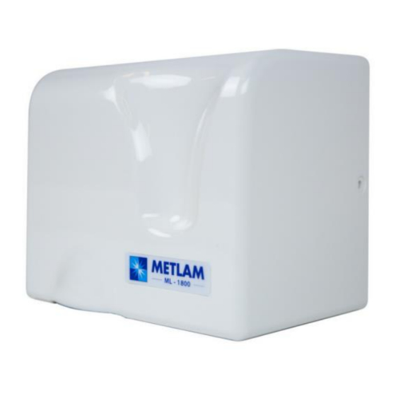 METLAM ML 1800 WHT Information Sheet