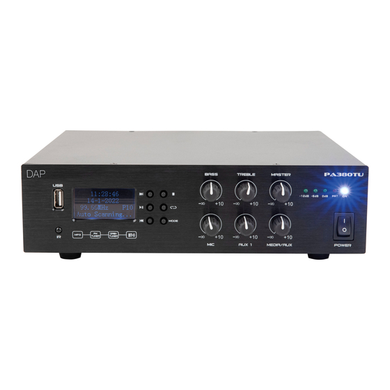 DAPAudio PA-380TU User Manual