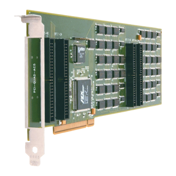 Measurement Computing PCI-QUAD-AC5 User Manual