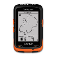 Bryton rider 530 User Manual