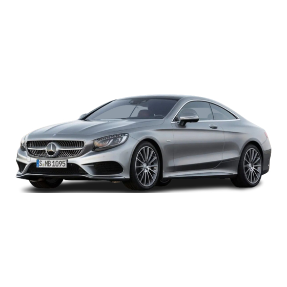 Mercedes-Benz S-Class Coupe Owner's Manual