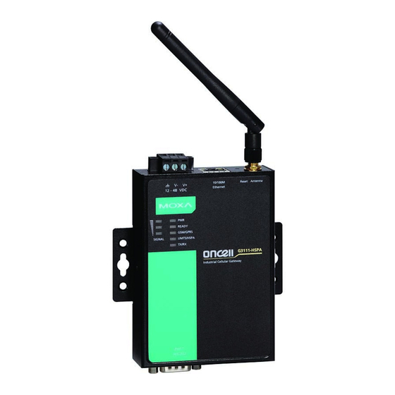 Moxa Technologies OnCell G3111 Series Quick Installation Manual