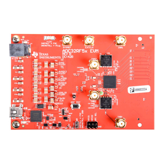 Texas Instruments ADC32RF5xEVM User Manual