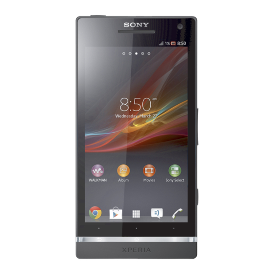 Sony Xperia SL Manuals