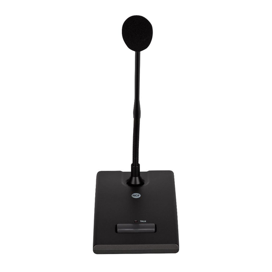 RCF BM3001 Desktop Paging Microphone Manuals
