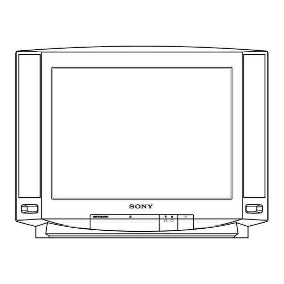 Sony KV-21M5D Service Manual