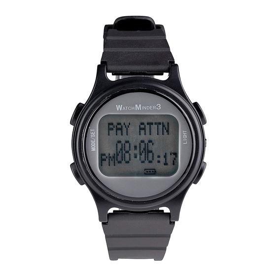WatchMinder 3 Instructions Manual