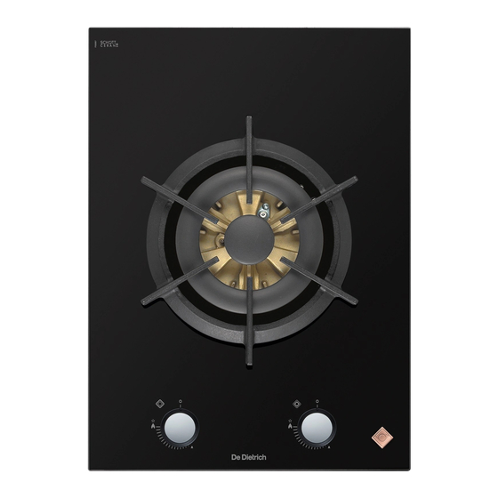 DeDietrich DPG7449B Manual For Installation And Use