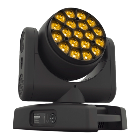 Claypaky K-EYE HCR User Menu