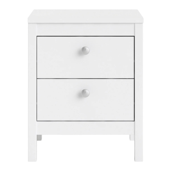 fantastic furniture Hamilton Bedside 2 Drawer Manual