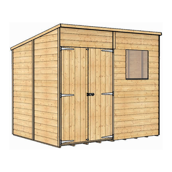 Project Timber 20x6 Hobbyist Windowed Pent Shed Building Instructions