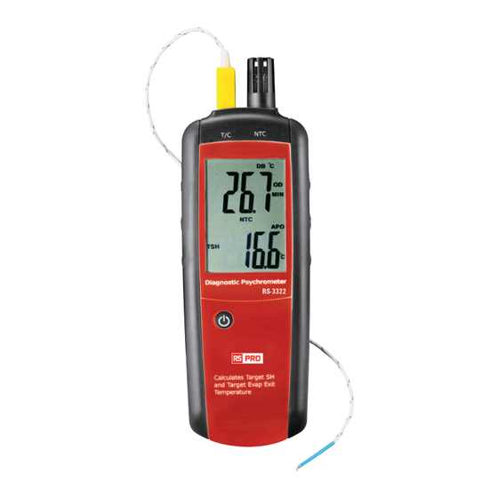 RS PRO RS-3322 Instruction Manual
