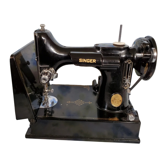 SINGER 221 FEATHERWEIGHT MANUAL Pdf Download | ManualsLib