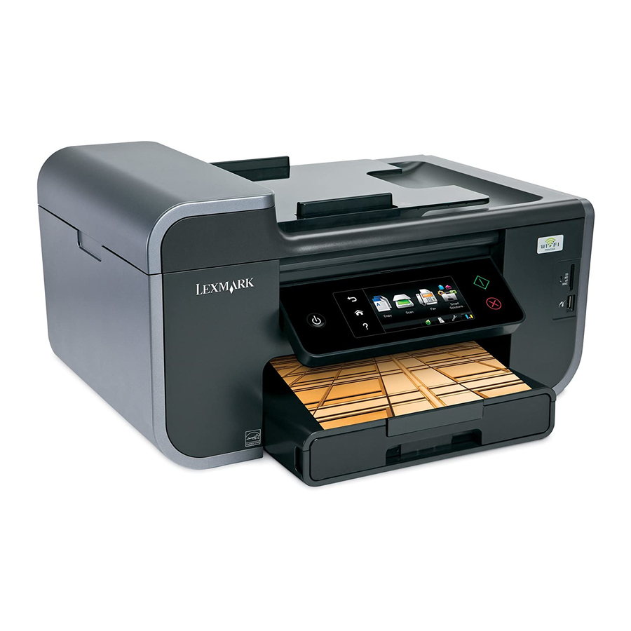 Lexmark Pinnacle Pro901 Fax Manual
