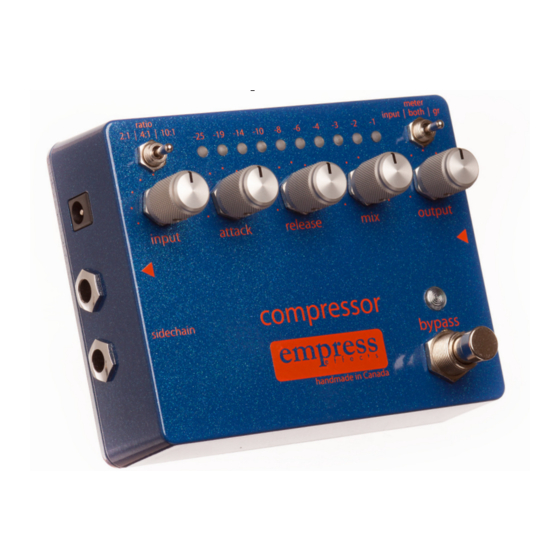 Empress Effects compressor User Manual