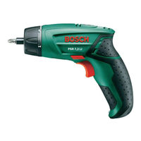 Bosch PSR 7 Original Instructions Manual