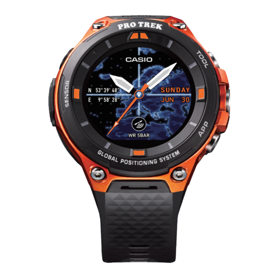 Casio PRO TREK Quick Operation Manual