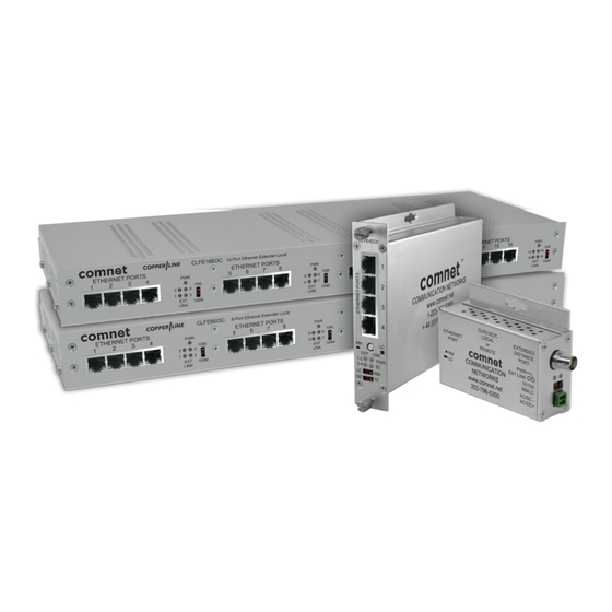 Comnet Copper Line CLFEEO Series Installation And Operation Manual