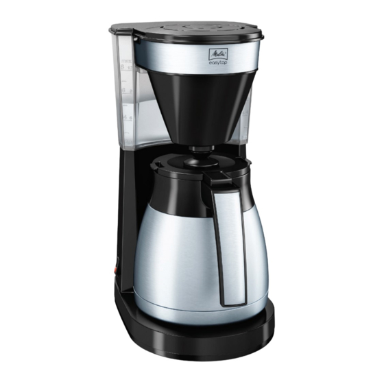 Melitta Easy Therm Pour-Over Coffee Maker Manuals