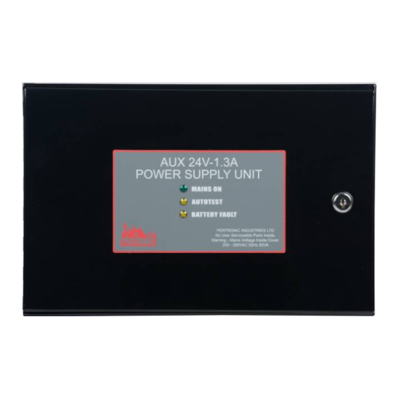 Pertronic FAAST AUX24V-1.3A Installation Note