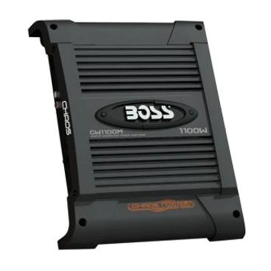 Boss Chaos Wired CW1100M User Manual