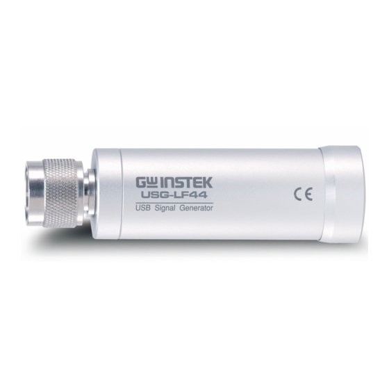 GW Instek USG Series User Manual