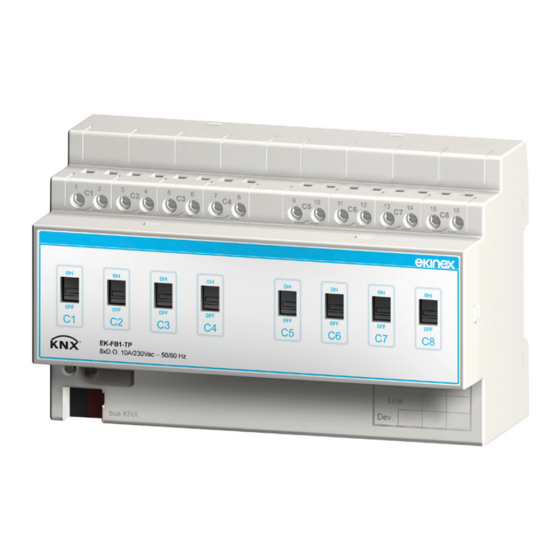 Ekinex KNX EK-FB1-TP Quick Start Manual