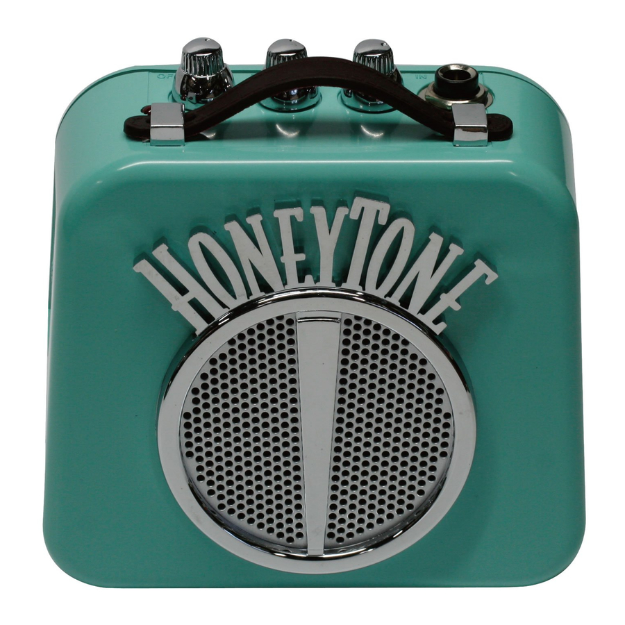 Danelectro N-10 MINI AMP - Amplifier Manual