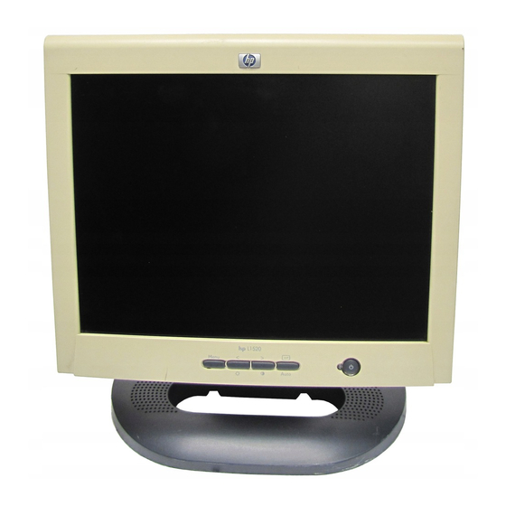 HP L1502e - Flat Panel Monitor Manuals
