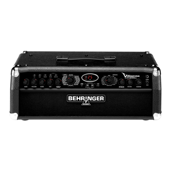 Behringer V-AMPIRE LX1200H User Manual