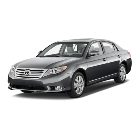 Toyota 2011 Avalon Quick Reference Manual