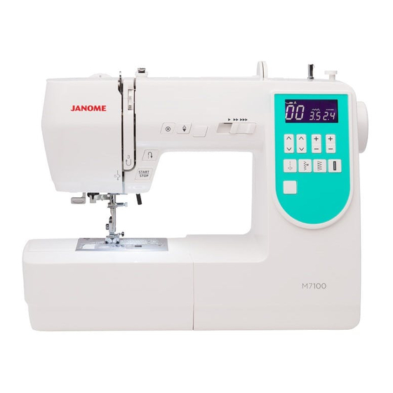 Janome M7100 Instruction Book