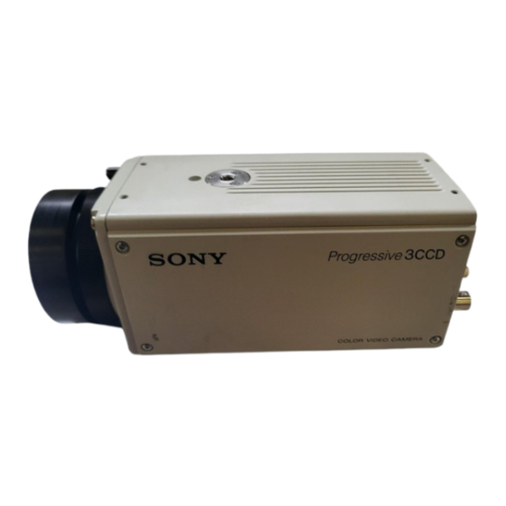 Sony DXC-9100P Operating Instructions Manual