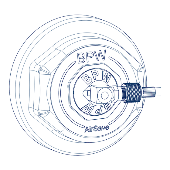 BPW AirSave Operating And Installation Instructions