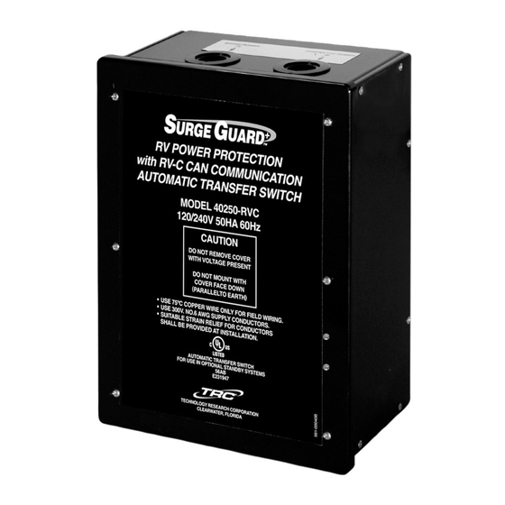 Southwire SURGE GUARD 40350 RVC Troubleshooting Manual