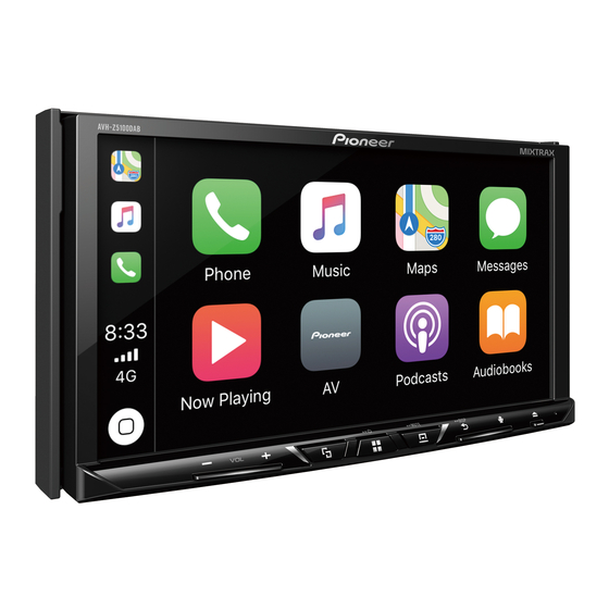 Pioneer AVH-Z5100DAB System Firmware Update Instructions