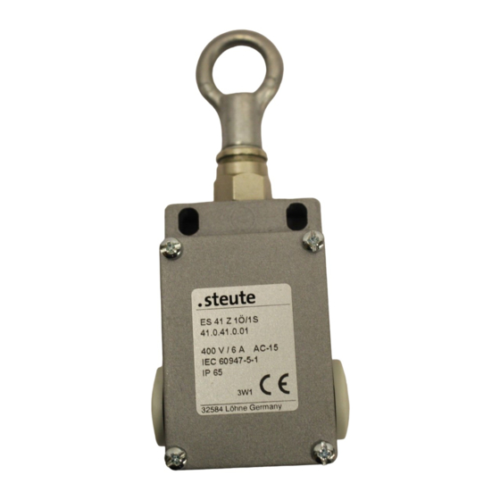 steute ES 41 Z Manuals