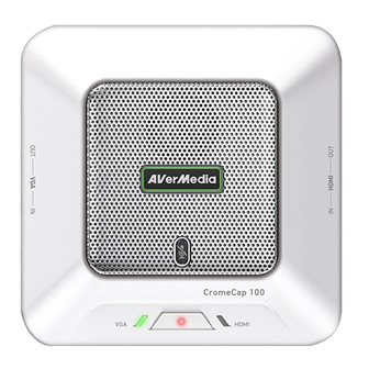 Avermedia CromeCap 100 Quick Manual